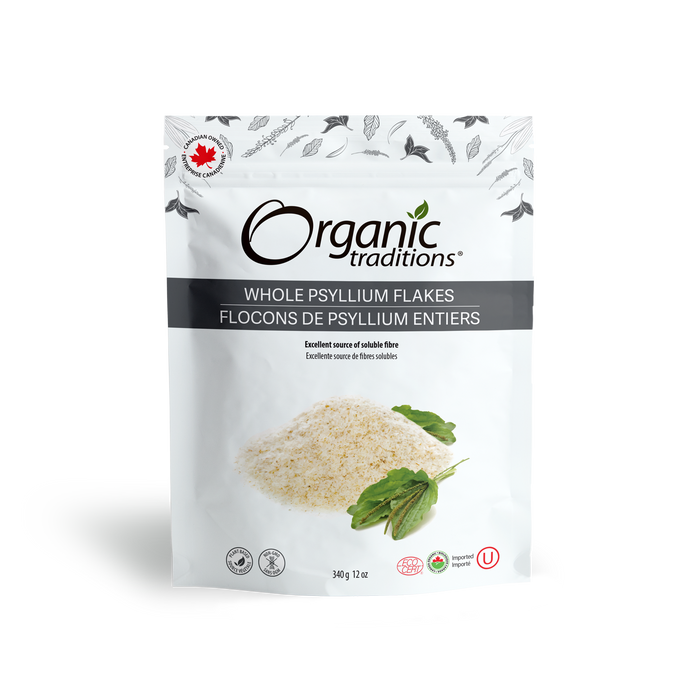 Organic Traditions - Psyllium Whole Flakes, 340 g