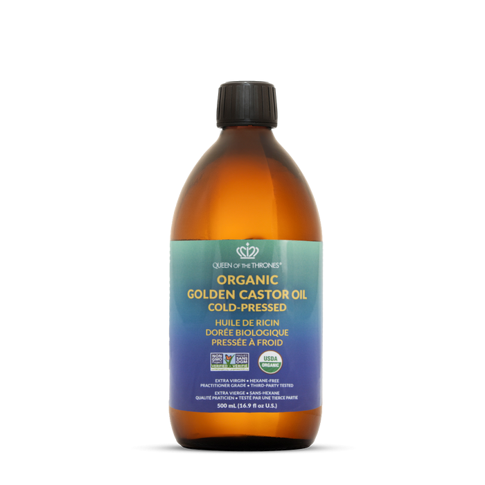 Queen of Thrones - Organic Golden Castor Oil Cold-pressed, 500 mL