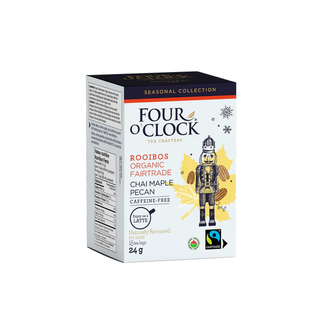 Four O'Clock - Chai Maple Pecan Rooibos, 15 Count