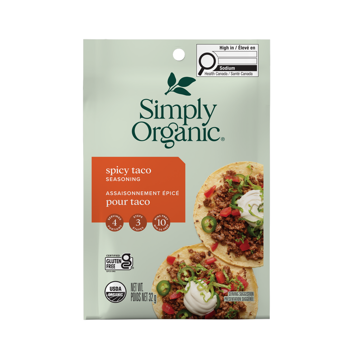 Simply Organic - Spicy Taco Seasoning Mix, 32 g