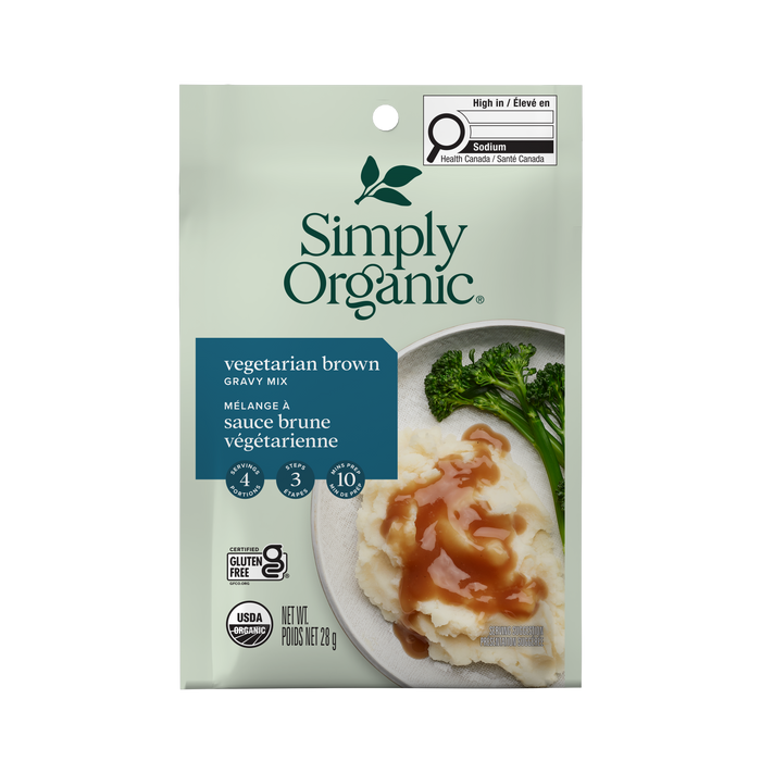 Simply Organic - Vegetarian Brown Gravy Mix, 25 g