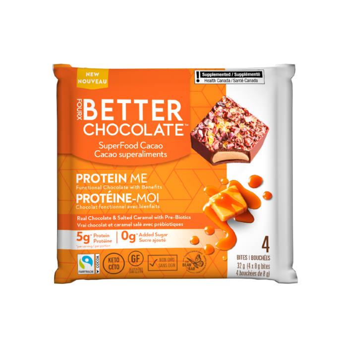 FourX Better Chocolate - Protein Me - Salted Caramel, 32 g