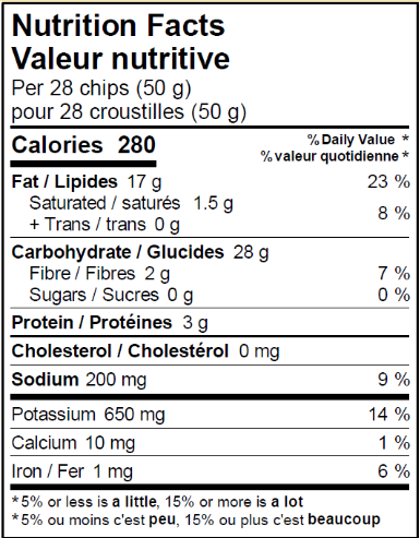 Covered Bridge - Sea Salt Crinkle Chips, 170 g