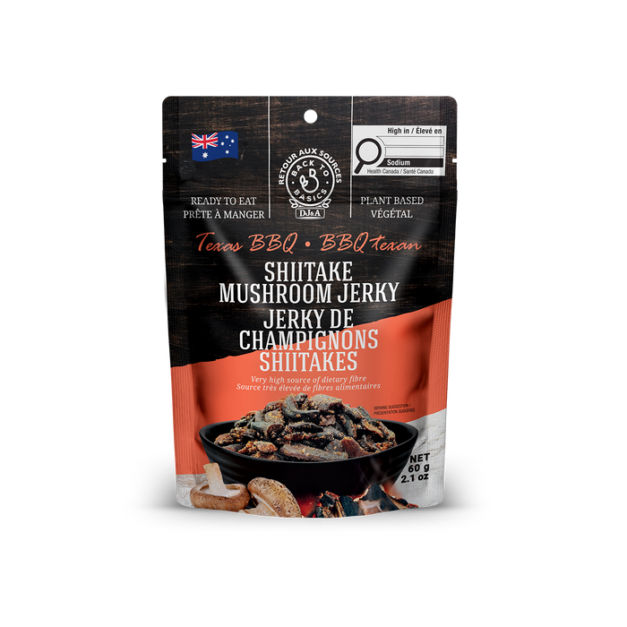 DJ&A - Shiitake Jerky Texas BBQ, 60 g