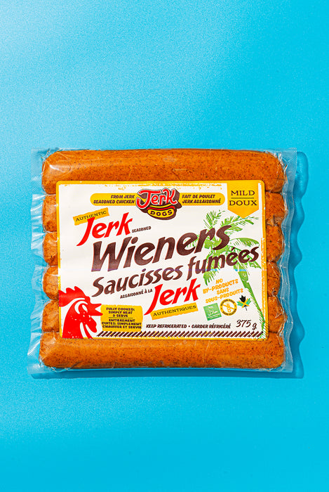 Jerk Dogs - Jerk Chicken Hot Dogs - Mild, 375 g