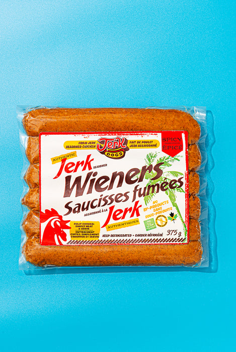 Jerk Dogs - Jerk Chicken Hot Dogs - Spicy, 375 g