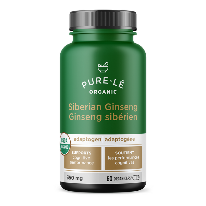 Pure-le Natural - Organic Siberian Ginseng, 60 Caps