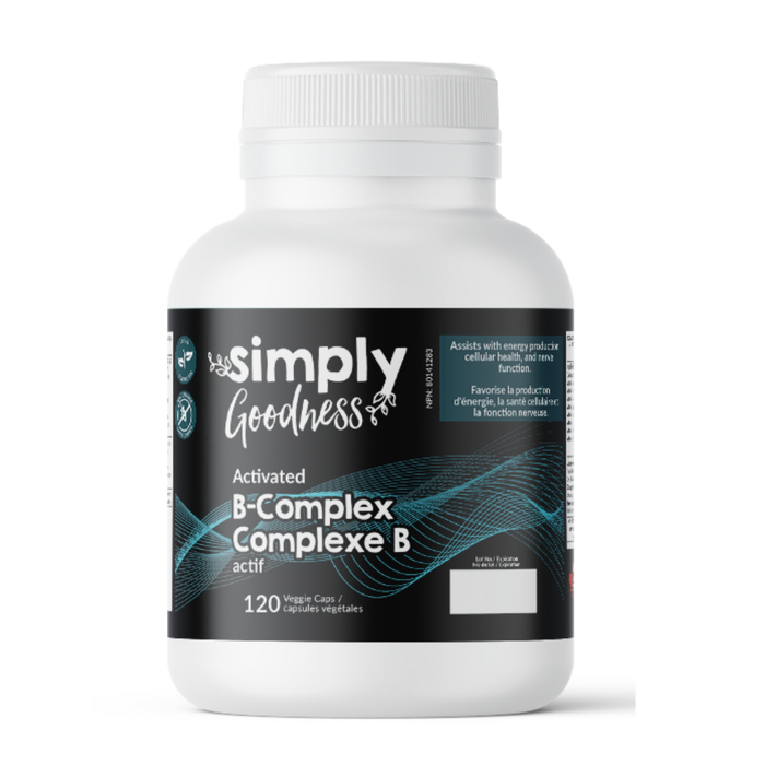 Simply Goodness - Activated B-Complex, 120 Vcaps