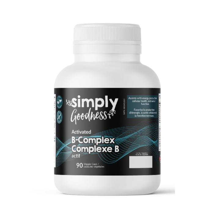 Simply Goodness - Activated B-Complex, 90 Vcaps