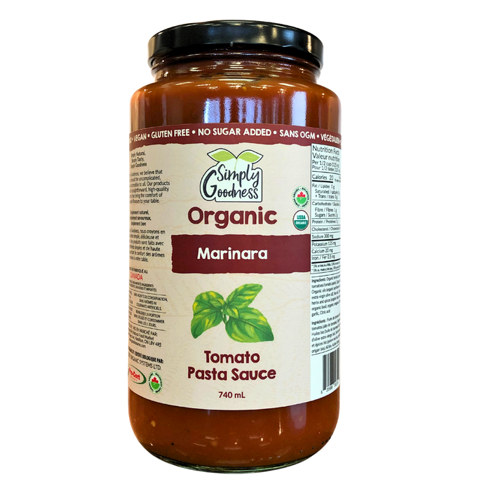 Simply Goodness - Pasta Sauce - Marinara, 740 mL