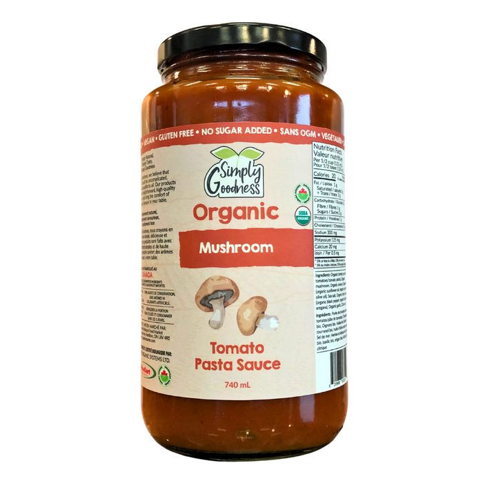 Simply Goodness - Pasta Sauce - Mushroom, 740 mL