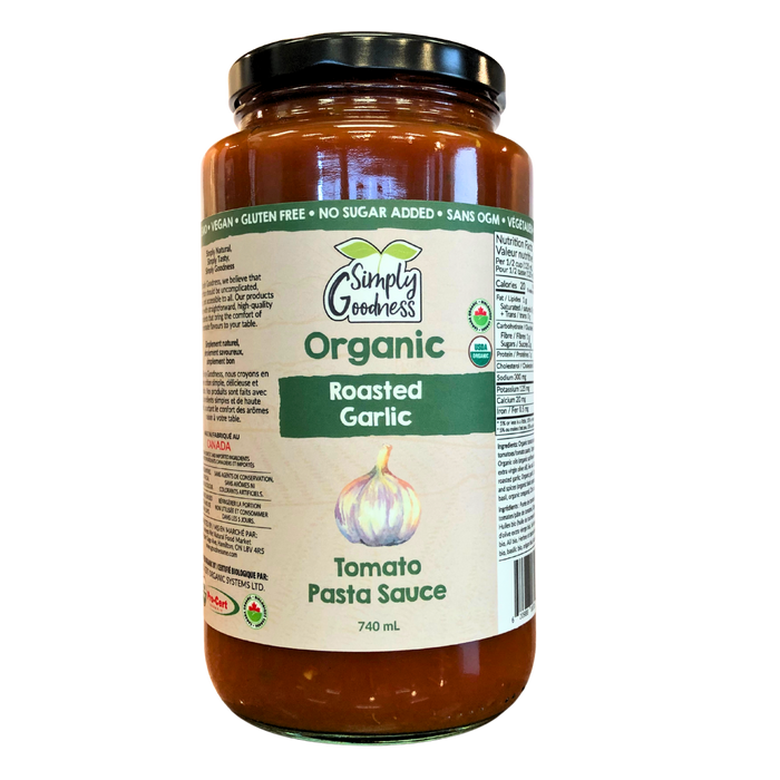 Simply Goodness - Pasta Sauce - Roasted Garlic, 740 mL