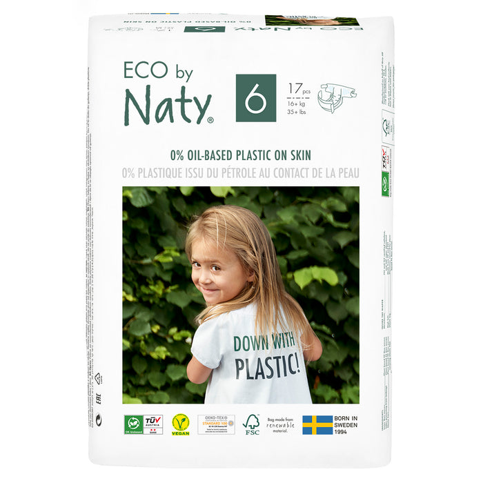 Eco by NATY - Baby Diapers (size 6, 35+ lbs., 17 count)