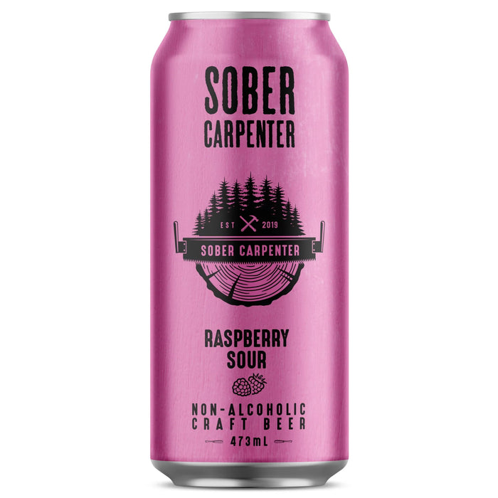 Sober Carpenter - Non-Alco Beer - Raspberry Sour, 473 mL