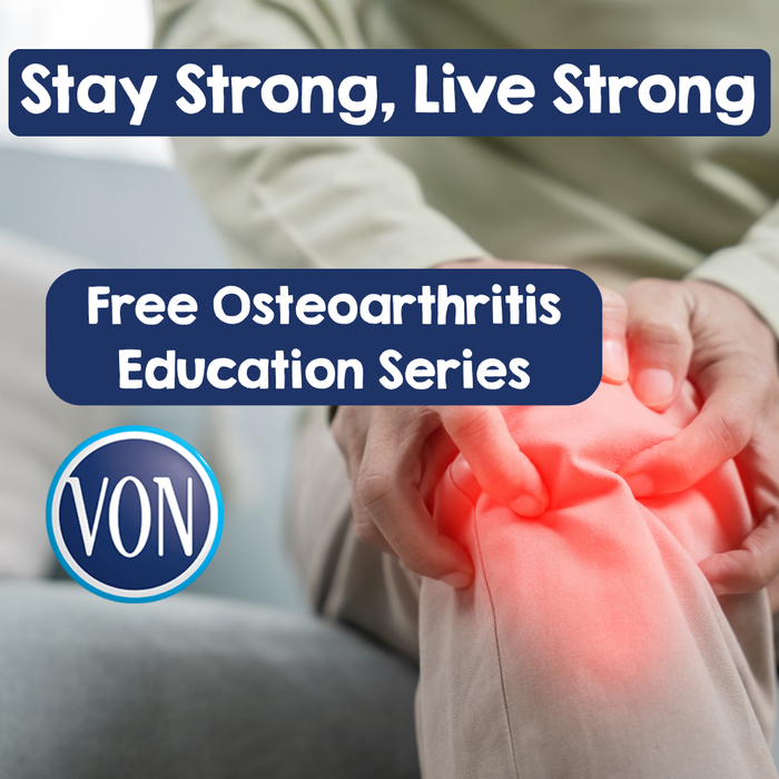 Stay Strong, Live Strong - Living Well with Osteoarthritis  | Alan Sze | Guelph | at Thu, Apr 09, 2026 02:15 PM EDT