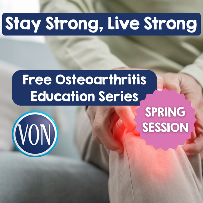 Stay Strong, Live Strong - Understanding Osteoarthritis | Alan Sze | Guelph | at Wed, May 06, 2026 02:15 PM EDT
