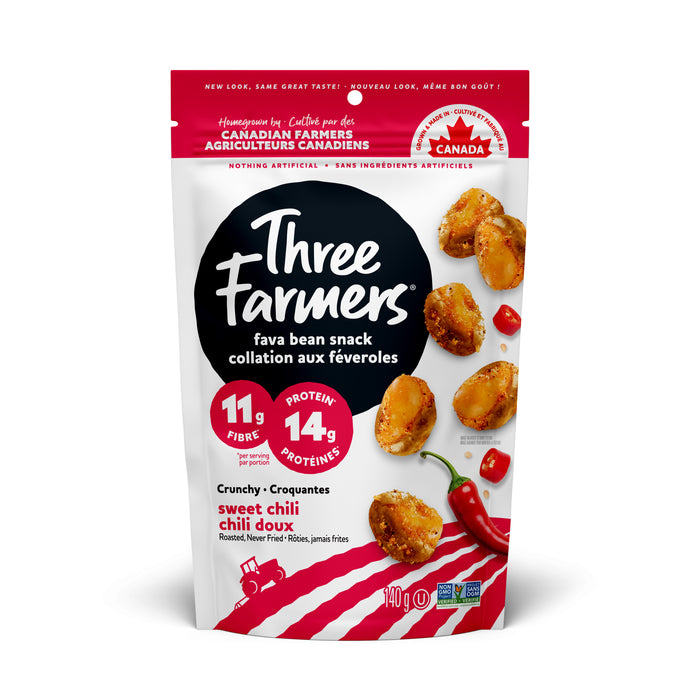Three Farmers - Roasted Fava Beans, Sweet Chili, 140 g