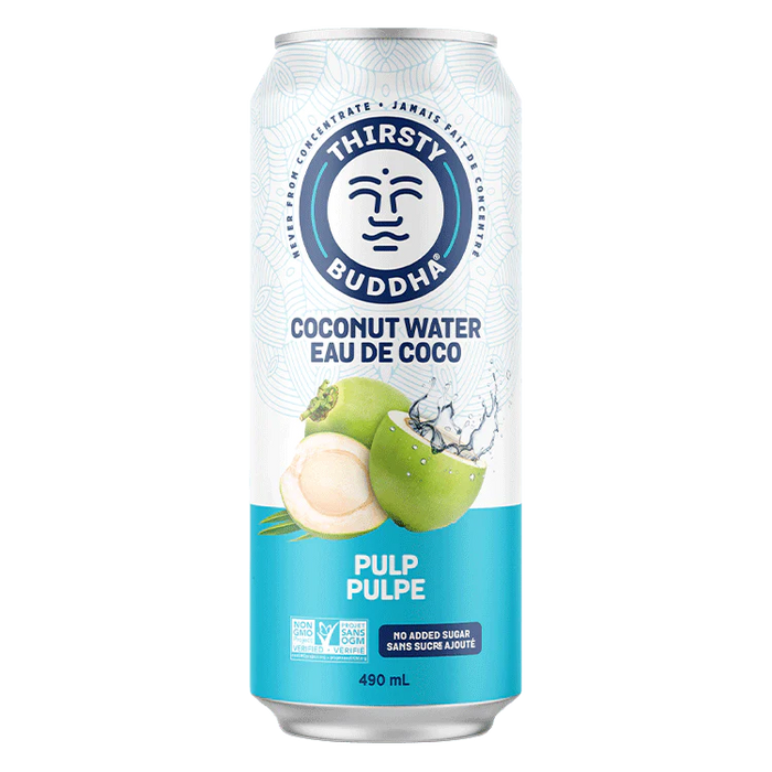 Thirsty Buddha - All-Natural Coconut Water With Pulp, 490 mL