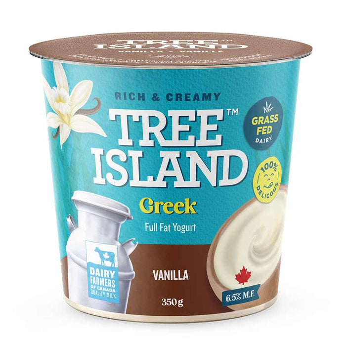 Tree Island Yogurt - Greek Vanilla, 350 g