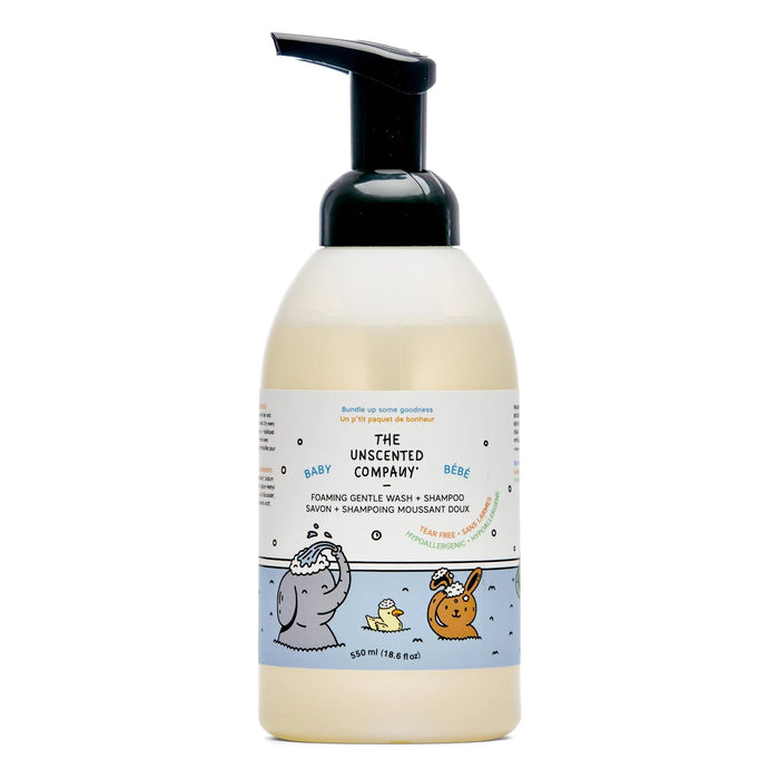 The Unscented Company - Gentle Baby Wash + Shampoo, 550 mL