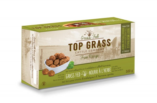 Top Grass - Grass Fed Beef Meatballs, 500 g