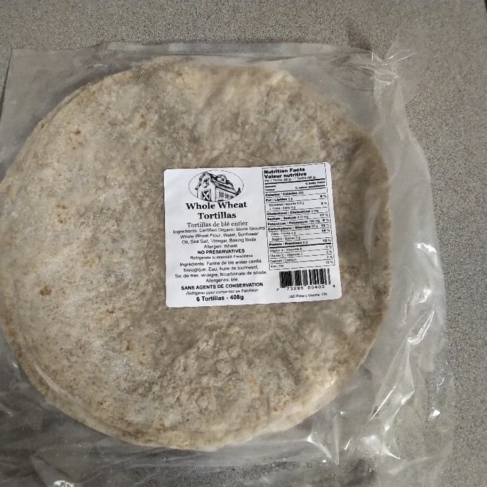 J&D Peters - Whole Wheat Tortillas - Large, 408 g