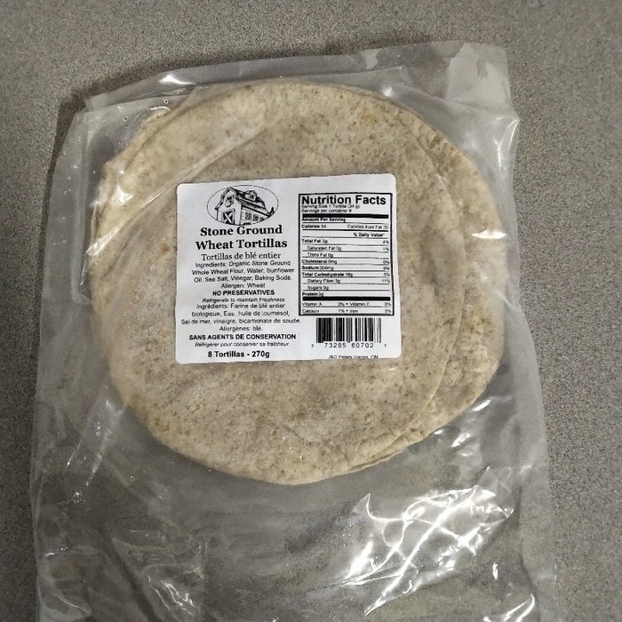 J&D Peters - Whole Wheat Tortillas - Small, 270 g