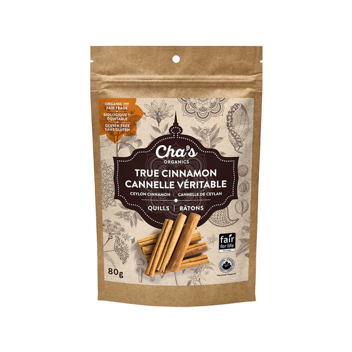 Cha's Organics - True Cinnamon Quills, 80 g