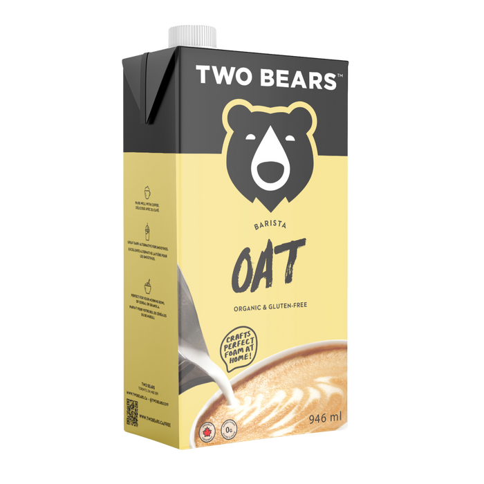 Two Bears - Barista Oat Milk - Unsweetened, 946 mL