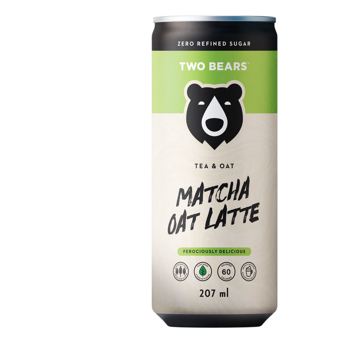 Two Bears - Oat Milk Tea Latte Matcha, 207 mL