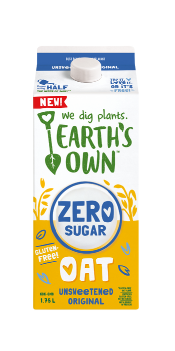Earth's Own - Zero Sugar Oat - Unsweetened Original, 1.75 L