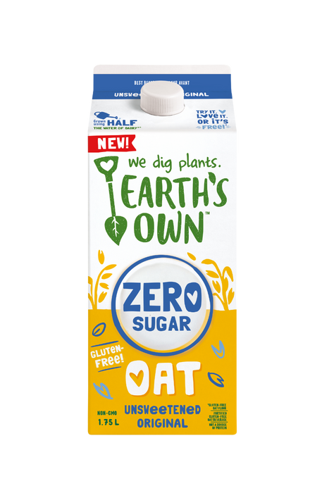 Earth's Own - Zero Sugar Oat - Unsweetened Original, 1.75 L