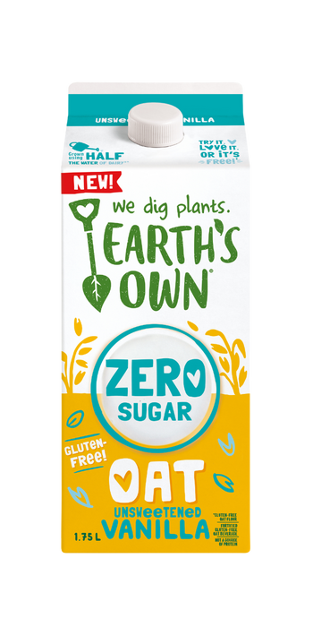 Earth's Own - Zero Sugar Oat - Unsweetened Vanilla, 1.75 L