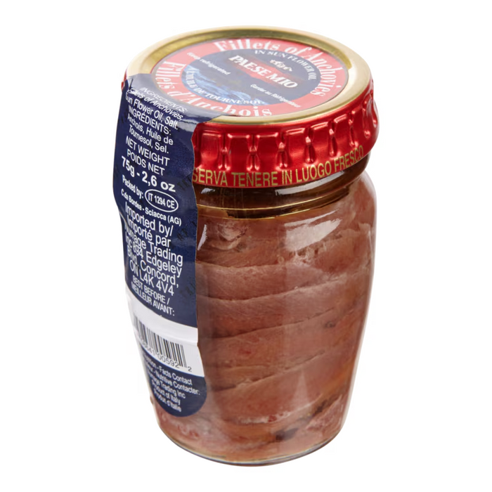 Paese Mio - Anchovy Fillets in Sunflower Oil, 75 g