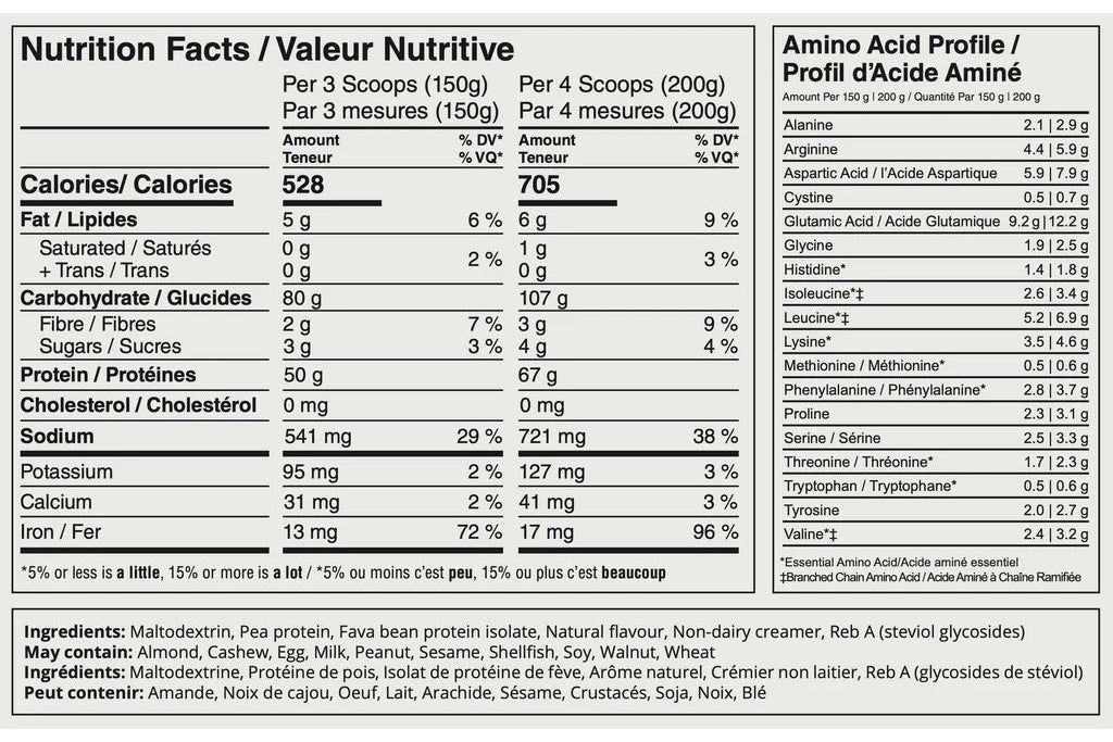VEGAIN - Plant-Based Mass Gainer - Vanilla Cake, 3 kg