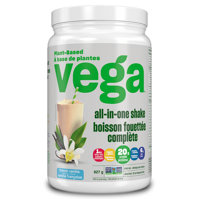 Vega - All In One Nutritional Shake, French Vanilla, 827 g