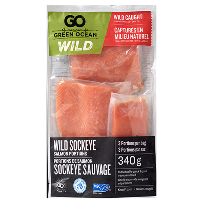 Green Ocean - Wild Sockeye Portions, 340 g