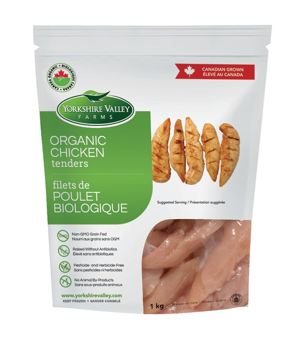 Yorkshire Valley - Organic Frozen Chicken Tenders, 1 kg