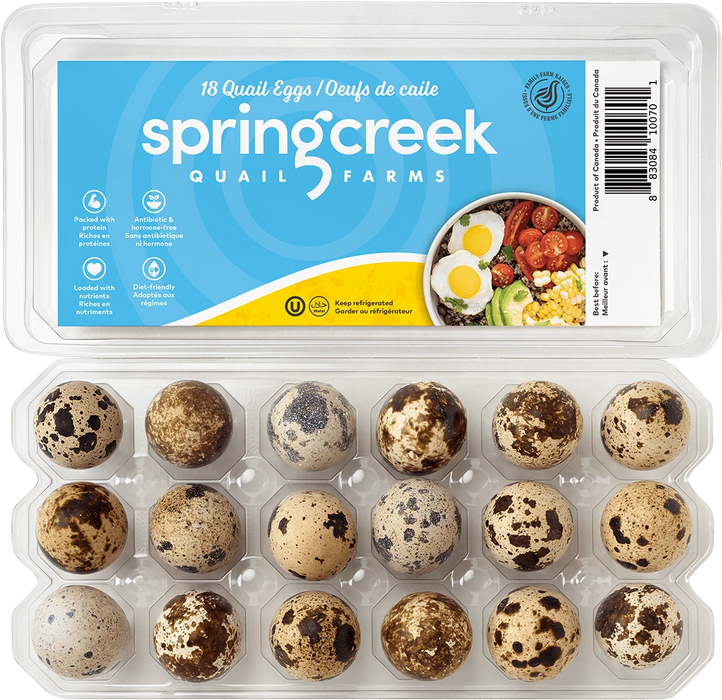 Spring Creek Farms - Fresh Quail Eggs, 18 Count