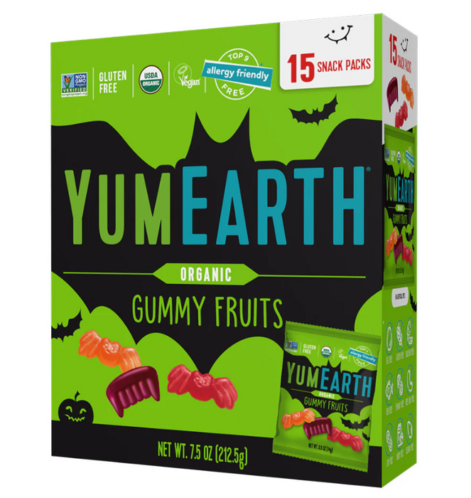 Yum Earth - Org Halloween Gummy Fruits, 212.5 g
