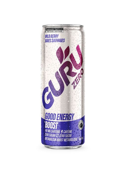 Guru - Wild Berry Zero Energy, 355 mL