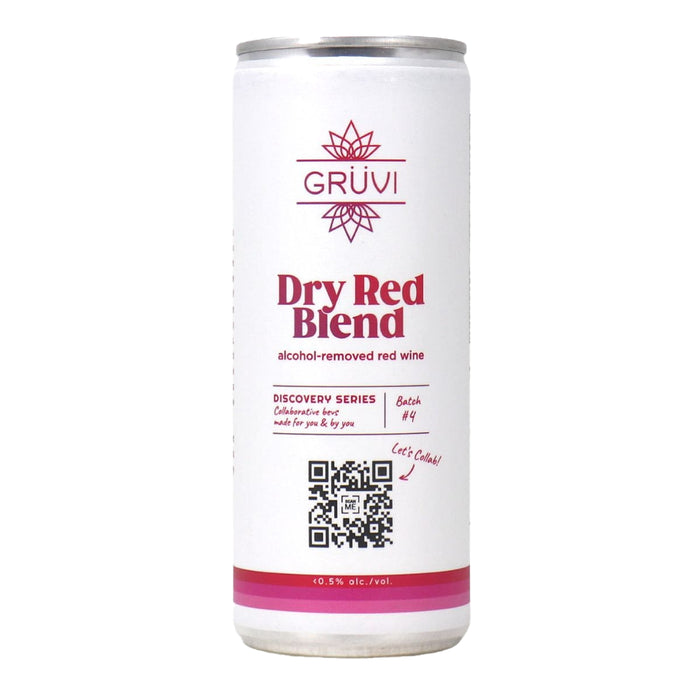 Gruvi - Non Alcoholic Red Blend Wine, 4x250 mL