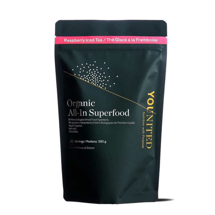 Younited - All-In-Superfoods Raspberry Iced Tea, 292 g