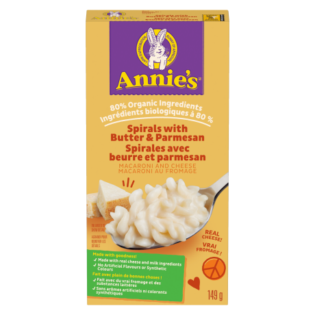 Annie's - Macaroni & Cheese - Spirals with Butter & Parmesan , 149 g