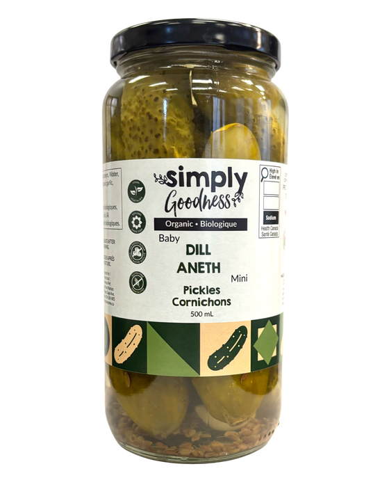 Simply Goodness - Organic Pickled Baby Dills, 500 mL