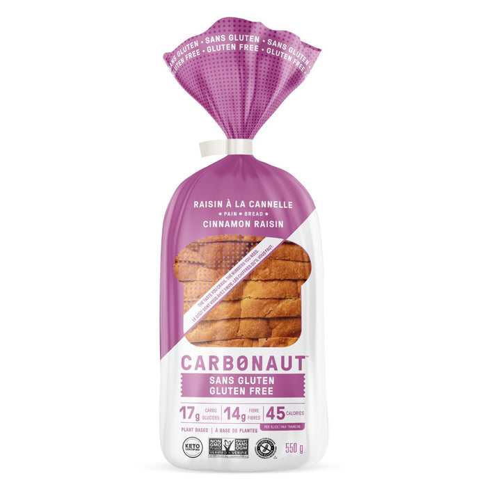 Carbonaut - Gf Cinnamon Raisin Bread, 550 g