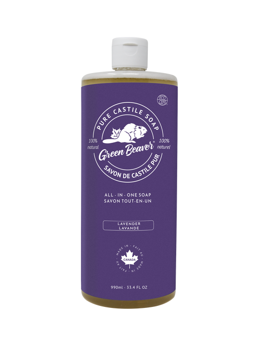 Green Beaver - All-in-One Pure Castile Soap - Lavender, 1 L