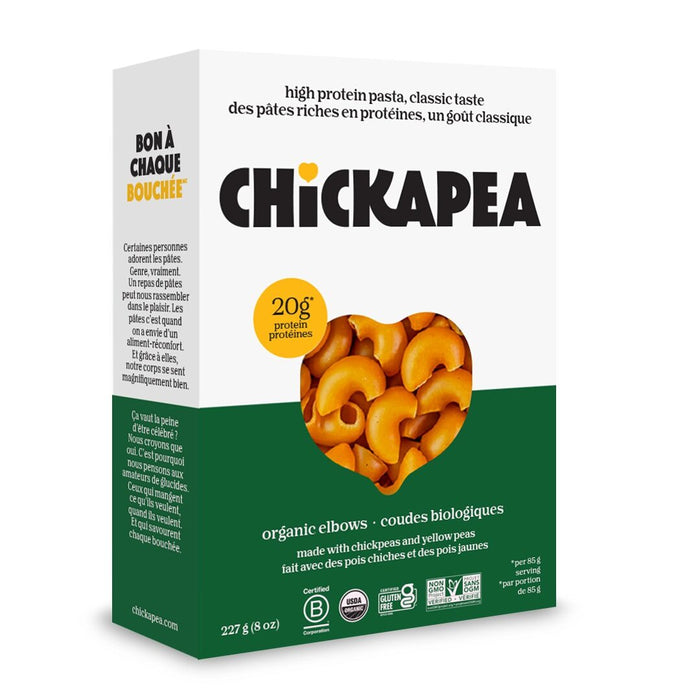 Chickapea Pasta - Organic Pasta Elbows, 227 g