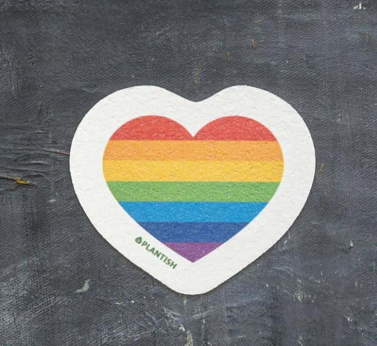 Plantish - Pride Pop-Up Sponge - Heart, Each