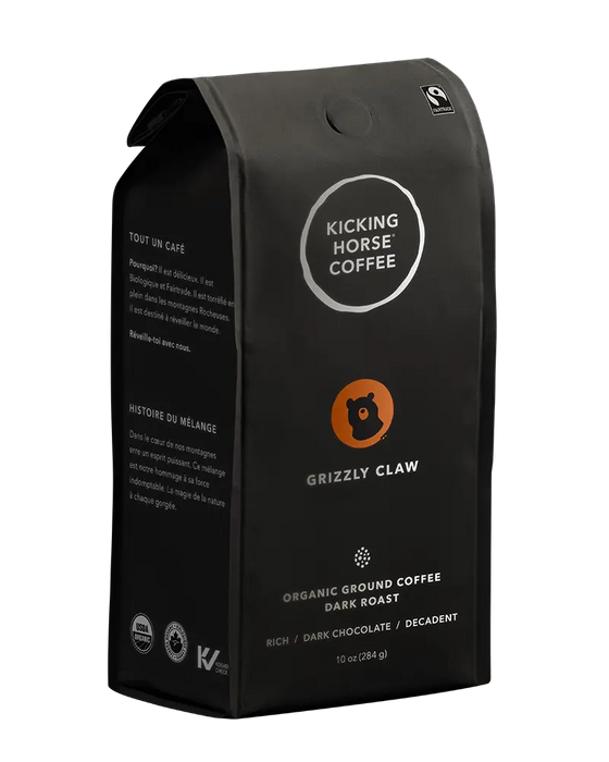 Kicking Horse Coffee - Grizzly Claw - Dark Ground Coffee, 284 g